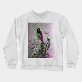 Antique Glitch Birbs Crewneck Sweatshirt